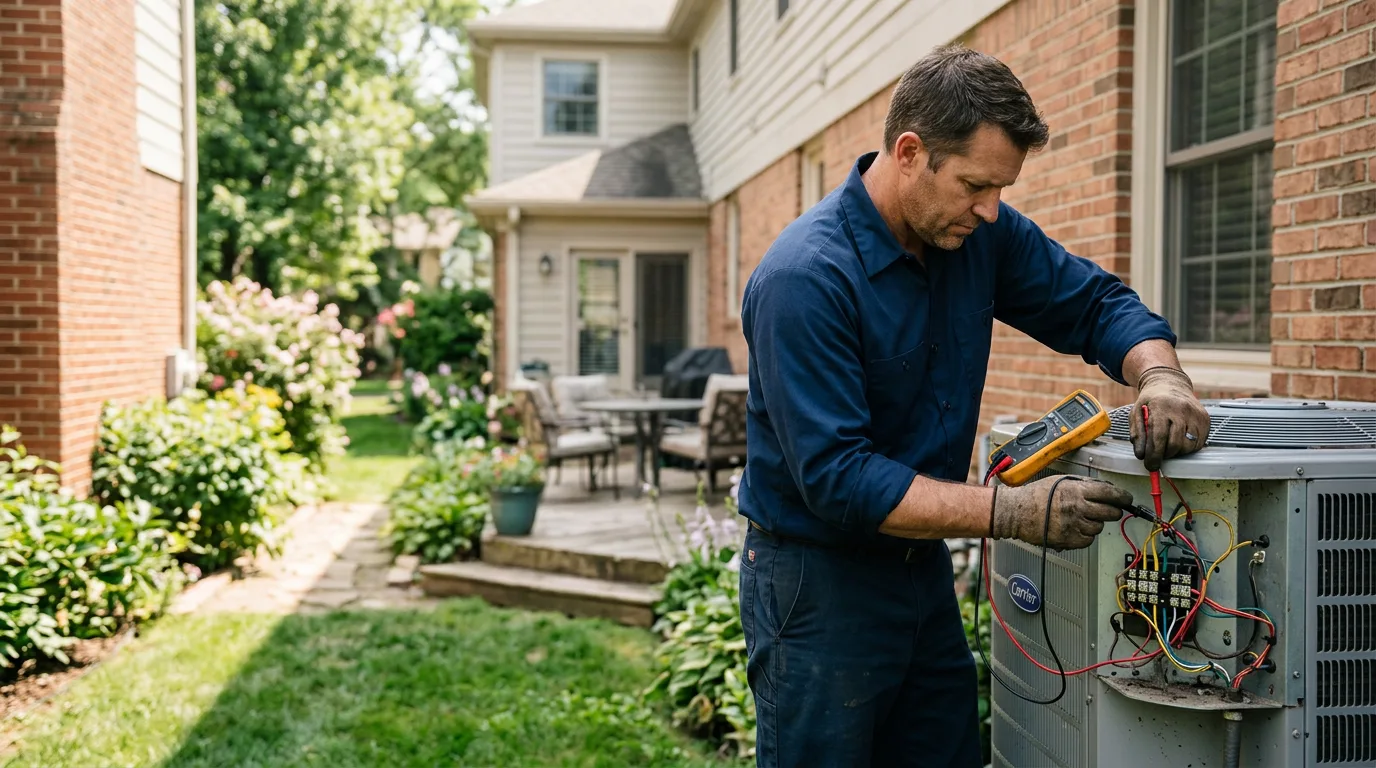 HVAC technician working near Poland, ME